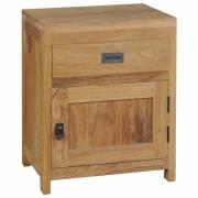 vidaXL Nattduksbord i massiv teak 40x30x50 cm