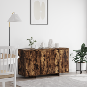 vidaXL Rökt Ek-Sideboard Rökt ek Trä 135 x 41 x 75 cm Förvaring