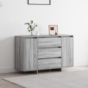 vidaXL Sideboard Grå Sonoma 120x41x75 cm Konstruerat trä