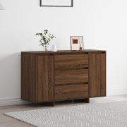 vidaXL Skåp Brun Ek 120x41x75 cm Konstruerat trä