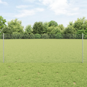 vidaXL Staketstolpar 11 st U-Kanal 80 cm Galvaniserat Stål