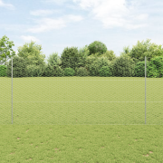 vidaXL Galvaniserad Trädgårdsstängsel Set Set om 2 Galvaniserat Stål