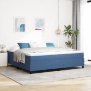 vidaXL Resårsäng blå 200x200 cm manchestertyg