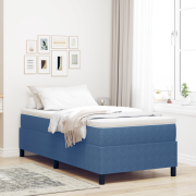 vidaXL Boxfjädersäng med madrass - Blå, 80 x 200 cm, Kordfljotsmateria...