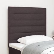 vidaXL Sänggavlar Linje Design Mörkbrun 80 cm Tyg