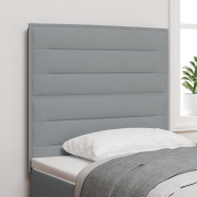 vidaXL Sänggavel Linjer Design Ljusgrå 100 cm Tyg