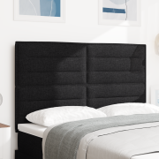 vidaXL Sänggavel Linjärt Design Svart 160 cm Tyg