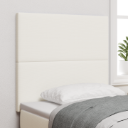 vidaXL Sänggavel Enkelt Design Grädde 80 cm Corduroy Tyg
