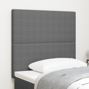 vidaXL Sänggavel enkel design ljusgrå 100 cm manchestertyg