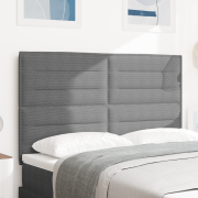 vidaXL Sänggavel Enkel Design Ljusgrå 140 cm Manchester