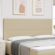 vidaXL Sänggavel enkel design ljusgröngrå 200 cm manchestertyg