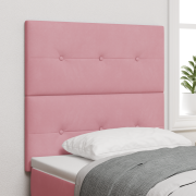 vidaXL Sänggavel med knappar rosa 80 cm sammet