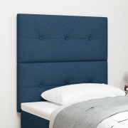 vidaXL Sänggavel med knappar blå 90 cm tyg