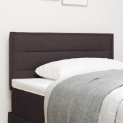 vidaXL LED-sänggavel med stilren design mörkbrun 90 cm tyg
