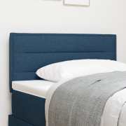 vidaXL LED-sänggavel Linjer Design Blå 100 cm Tyg