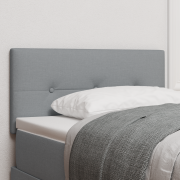 vidaXL LED Headboard Knapp Tuftad Ljusgrå 90 cm Tyg