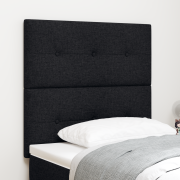 vidaXL LED Huvudgavel Svart 90 cm Tyg