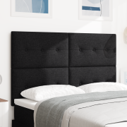 vidaXL LED Huvudgavel Svart 72 cm Tyg