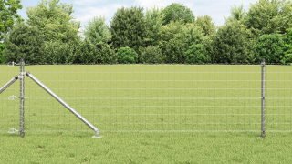 vidaXL Euro Fence med 7 spikposter 0.6x10 m Galvaniserat stål