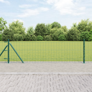 vidaXL Euro Stängsel med 13 Flänsade Poster 0.6x50 m Galvaniserat Stål