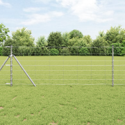 vidaXL Fältstängsel 0.8x25 m Galvaniserat Stål