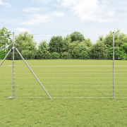 vidaXL Fältstaket 1,6x25 m Galvaniserat Stål