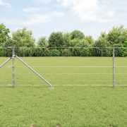 vidaXL Fältstängsel 0.8x25 m Galvaniserat Stål