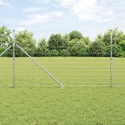 vidaXL Fältstängsel 1.4x25 m Förzinkat stål