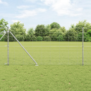 vidaXL Fältstängsel 1,2x50 m Galvaniserat Stål