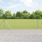 vidaXL Fältstaket 0.8x25 m Galvaniserat stål