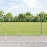 vidaXL Fältstängsel 1.6x25 m Galvaniserat Stål