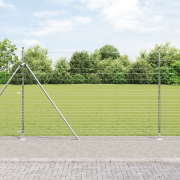 vidaXL Fältstängsel 1.6x25 m Galvaniserat stål