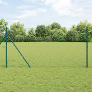vidaXL Hexagonstängsel Grön 1,2x100 m Stål