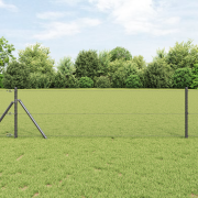 vidaXL Hexagon Stängsel Grå 0,6x10 m Stål