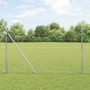 vidaXL Hexagon stängsel 1.6x10 m galvaniserat stål