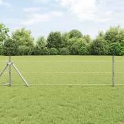 vidaXL Hexagonstängsel 0.4x50 m Galvaniserad Stål