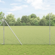 vidaXL Hexagonstängsel 1.5x50 m Galvaniserat stål