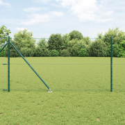 vidaXL Hexagonstaket Grön 1.2x10 m Stål