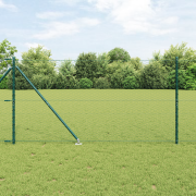 vidaXL Stängselset Set om 2 Grön Stål 25 x 1.2 m Hållbar Stängselset