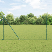 vidaXL Hexagonstaket Grön 1.6x25 m Stål