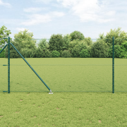 vidaXL Hexagonstaket Grön 1.2x50 m Stål