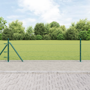 vidaXL Hexagonstängsel Grön 0,4x10 m Stål