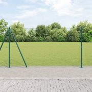 vidaXL Hexagonstängsel Grön 1.2x10 m Stål