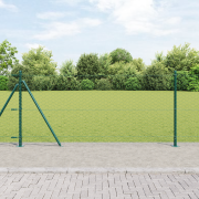 vidaXL Hexagonstängsel Grön 0.8x50 m Stål
