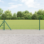 vidaXL Hexagon Stängsel Grön 0.4x100 m Stål