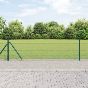 vidaXL Hexagonstängsel Grön 0.5x100 m Stål