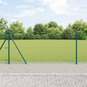 vidaXL Hexagonstaket Grön 0.8x100 m Stål