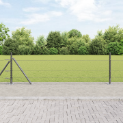 vidaXL Hexagon Stängsel Grå 0,4x100 m Stål