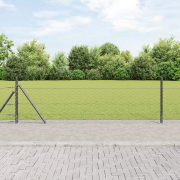 vidaXL Hexagonstaket Grå 0.5x100 m Stål
