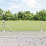 vidaXL Stängsel Sats Set med 2 Galvaniserat Stål 25 x 0,5 m Hållbar